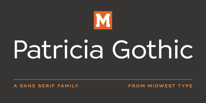 Example font Patricia Gothic #1