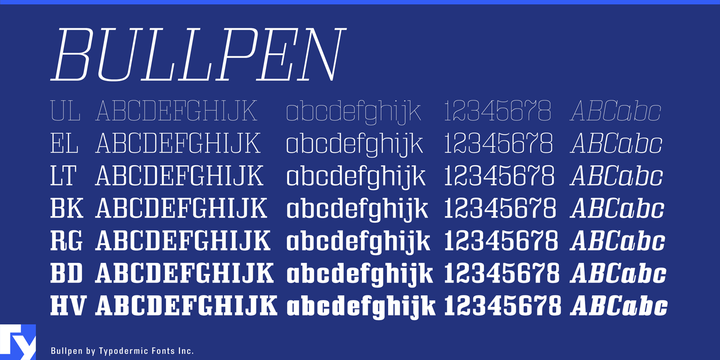 Bullpen Font