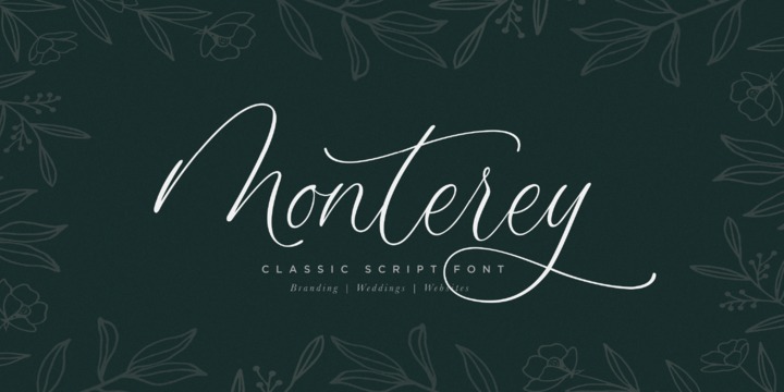 Example font Monterey Script #1
