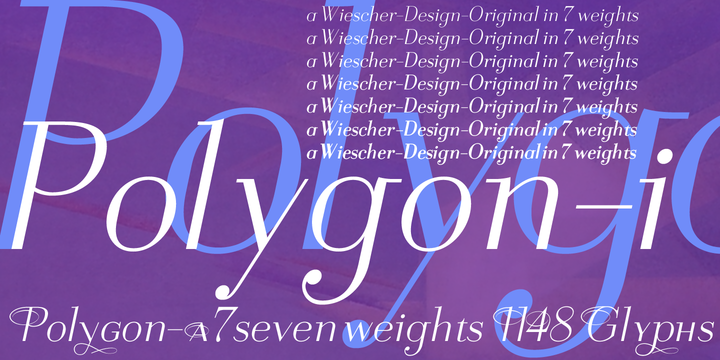 Example font Polygon I #1