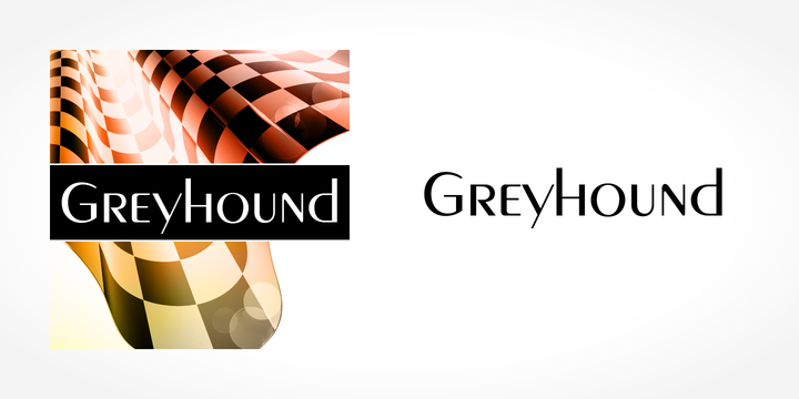 Example font Greyhound #1