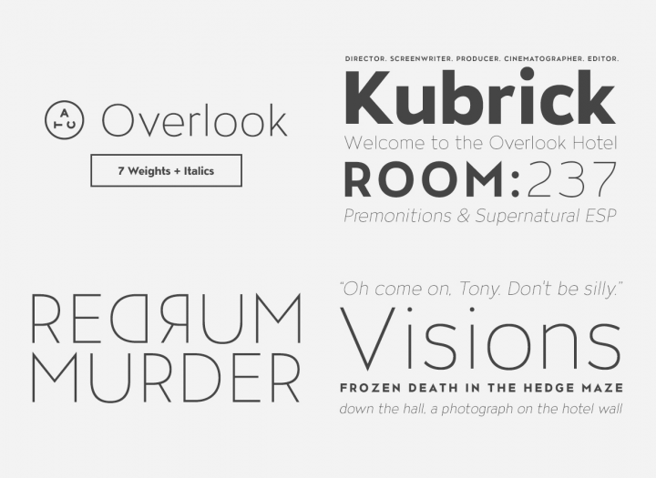 Example font ATC Overlook #1