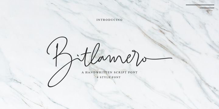 Bitlamero Script Font