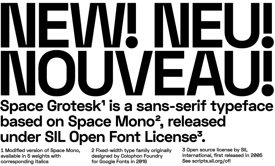 Example font Space Grotesk #1