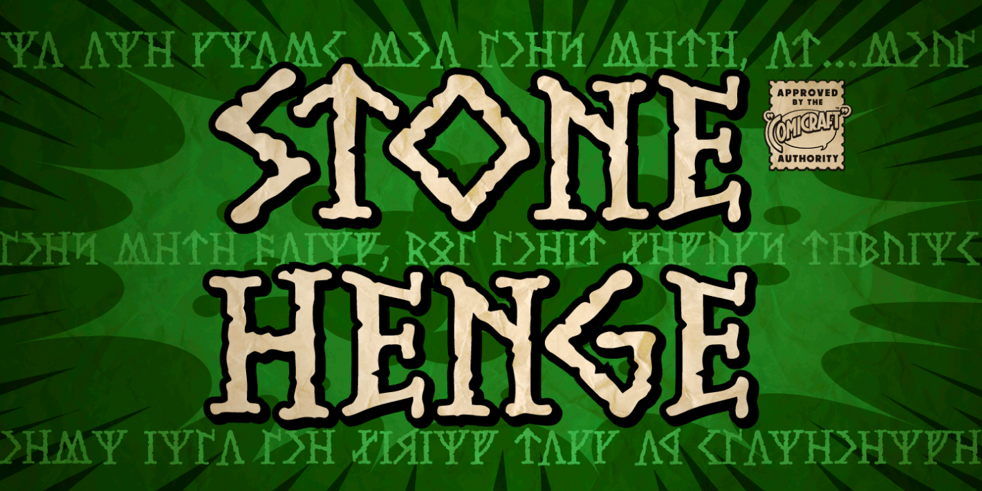 Example font Stonehenge #1