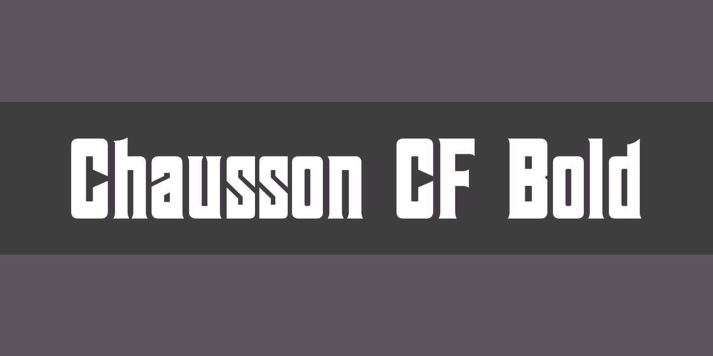 Example font Chausson CF #1