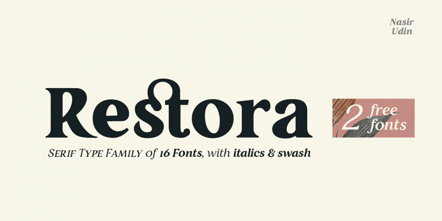 Example font Restora #1