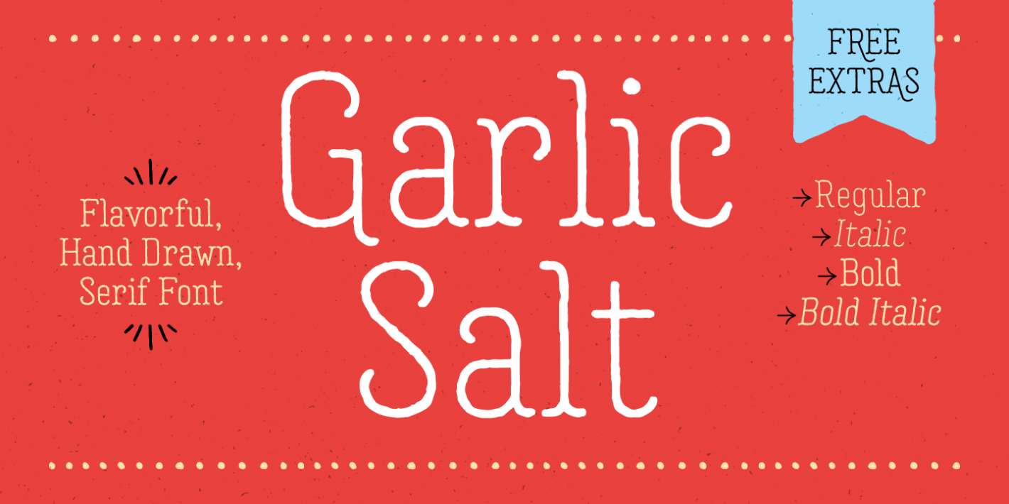 Example font Garlic Salt #1
