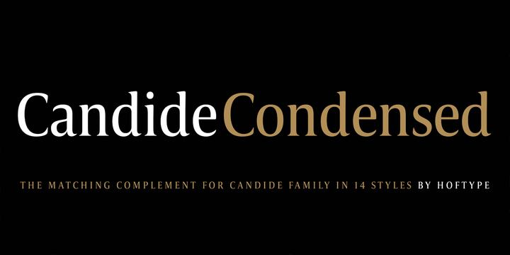Candide Condensed Font