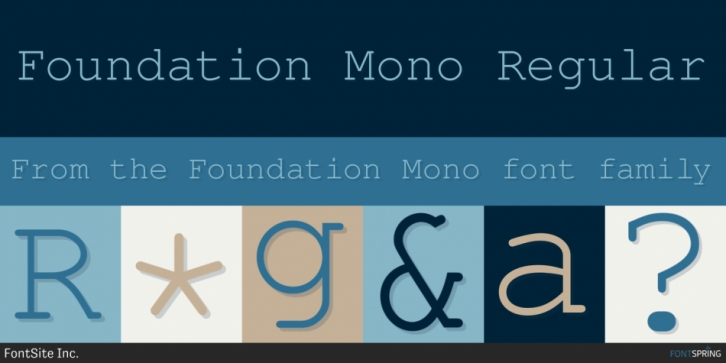 Example font Foundation Mono #1