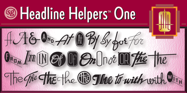 Example font Headline Helpers SG #1