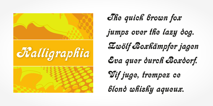 Example font Kalligraphia #1
