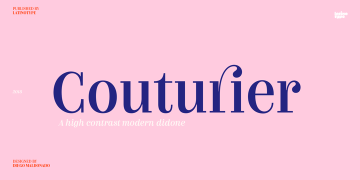 Example font Couturier #1