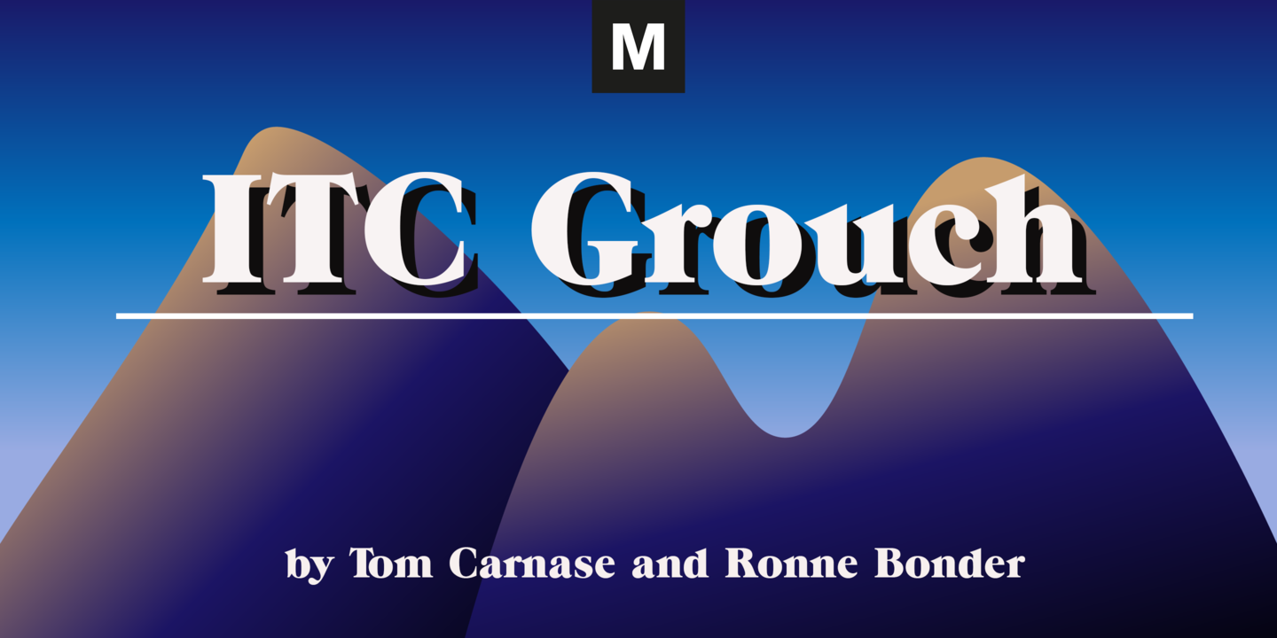 Example font ITC Grouch #1