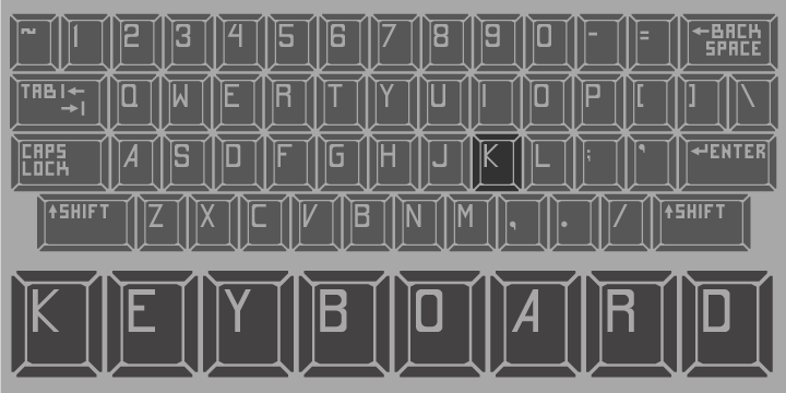 Example font Keyboard #1
