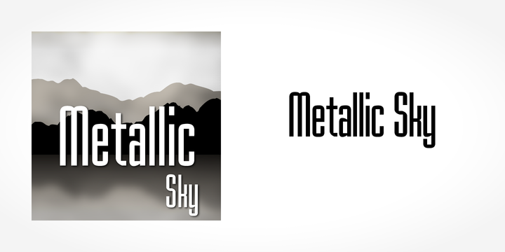 Example font Metallic Sky #1