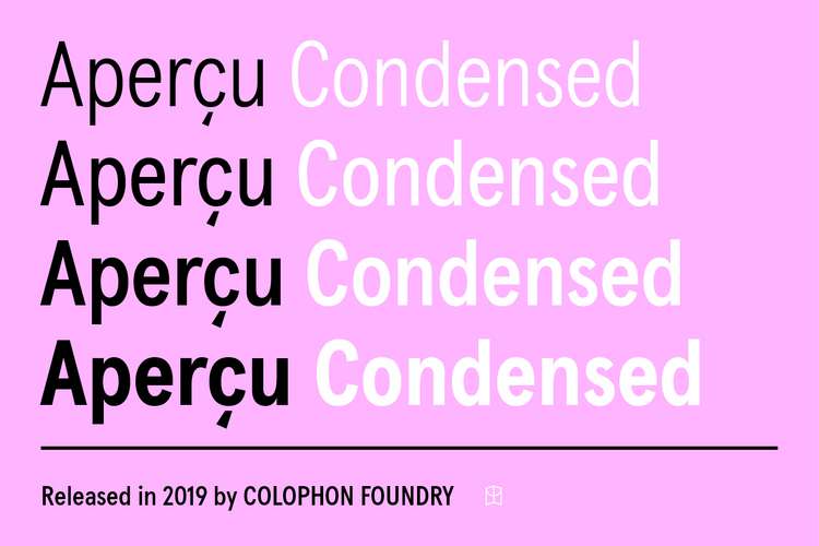 Example font Apercu Condensed Pro #1
