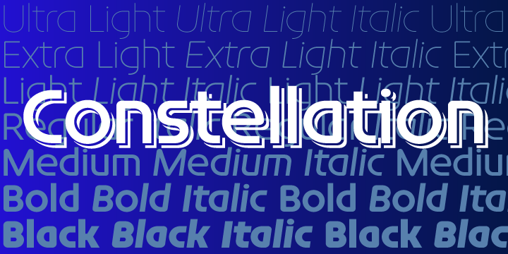 Example font Constellation TL Pro #1