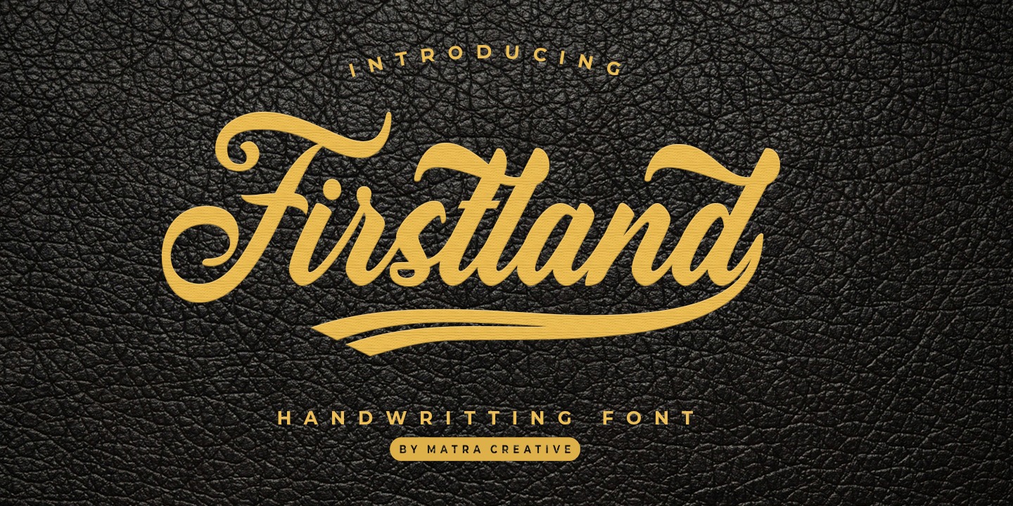 Example font Firstland #1