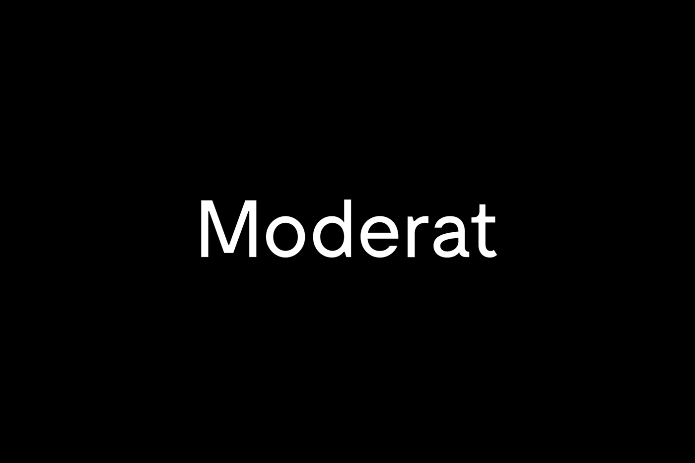 Moderat Font