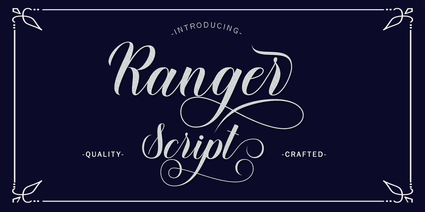 Example font Ranger Script #1
