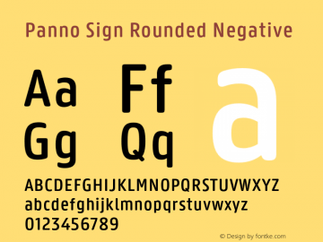 Example font Panno Sign #1