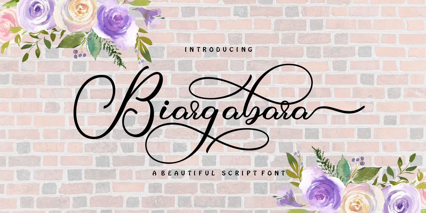 Biargabara Script Font