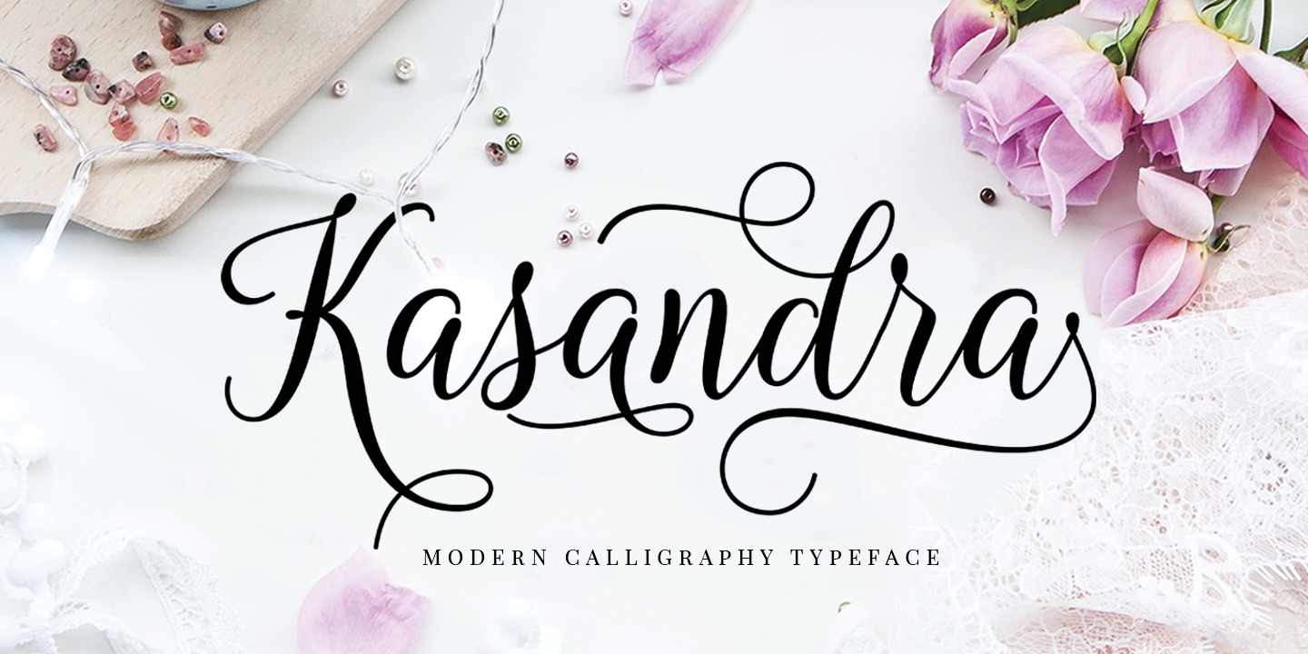 Example font Kasandra Script #1