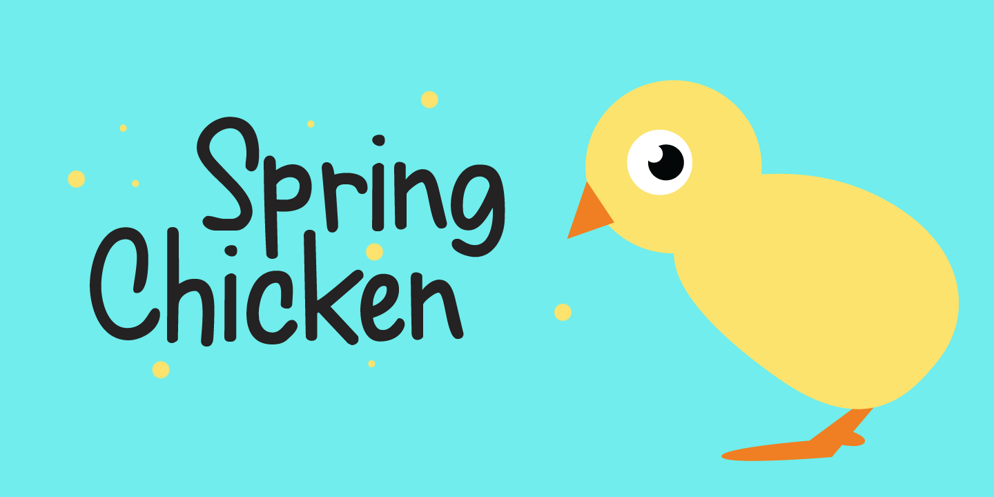 Example font Spring Chicken #1
