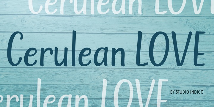 Example font Cerulean Love #1