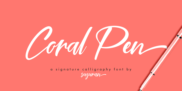 Example font Coral Pen #1