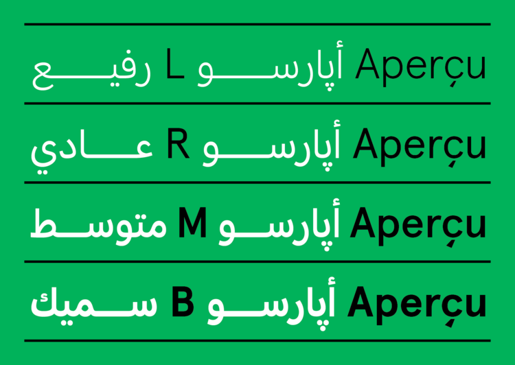 Example font Apercu Arabic Pro #1