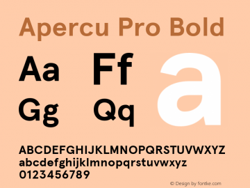 Example font Apercu Pro #1