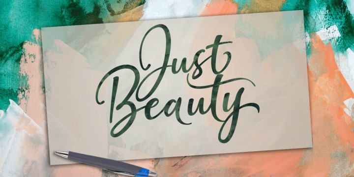 Example font Just Beauty #1