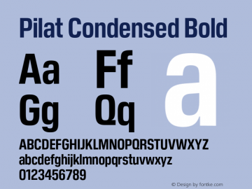Pilat Condensed Font