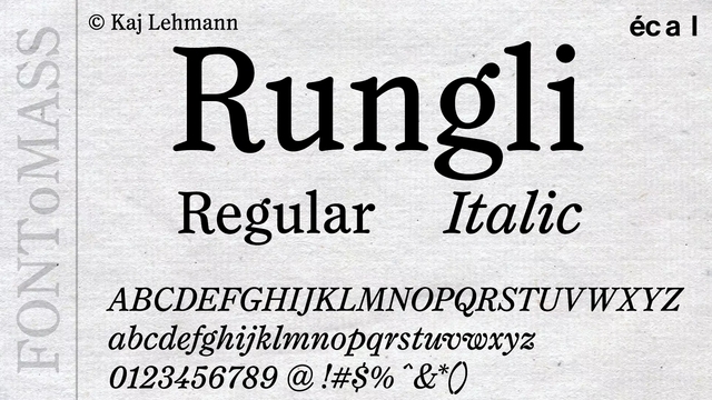 Example font Rungli #1