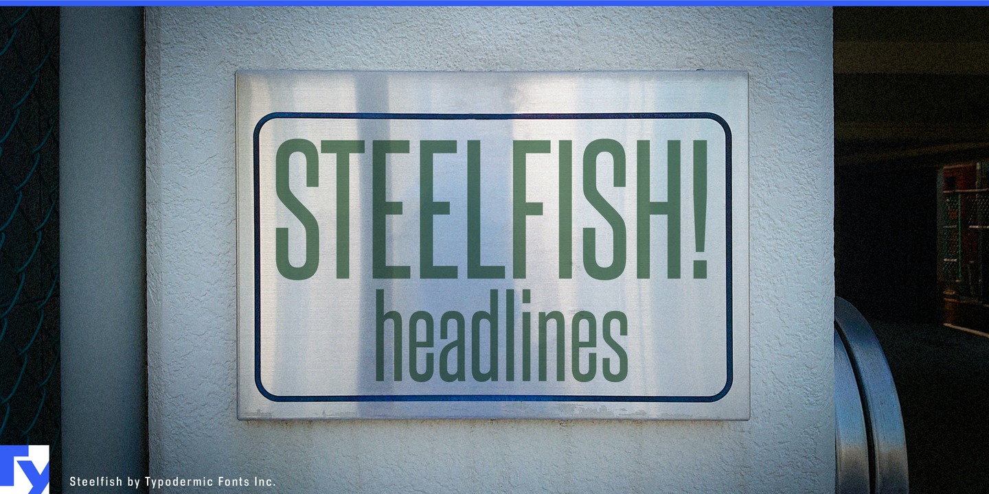 Example font Steelfish #1