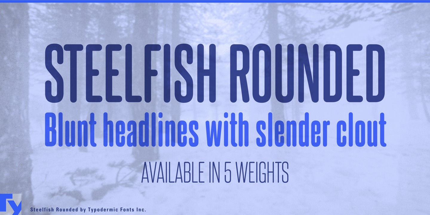 Example font Steelfish Rounded #1
