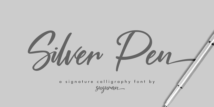 Example font Silver Pen #1