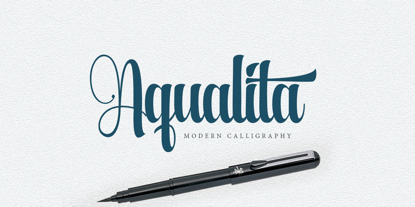 Example font Aqualita #1