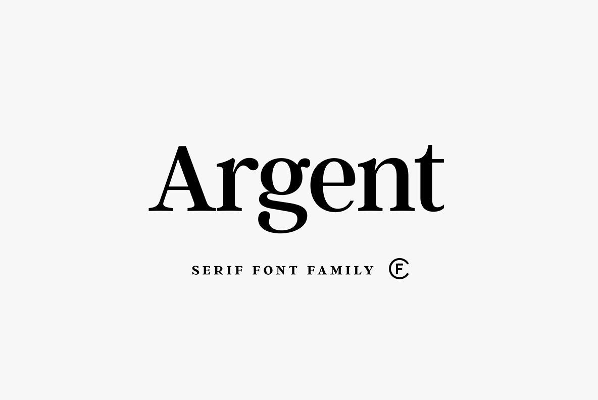 Example font Argent CF #1