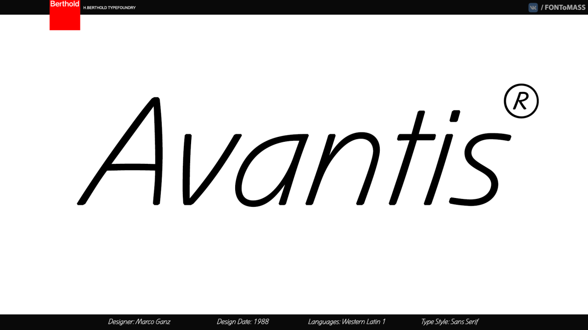 Avantis BQ Font