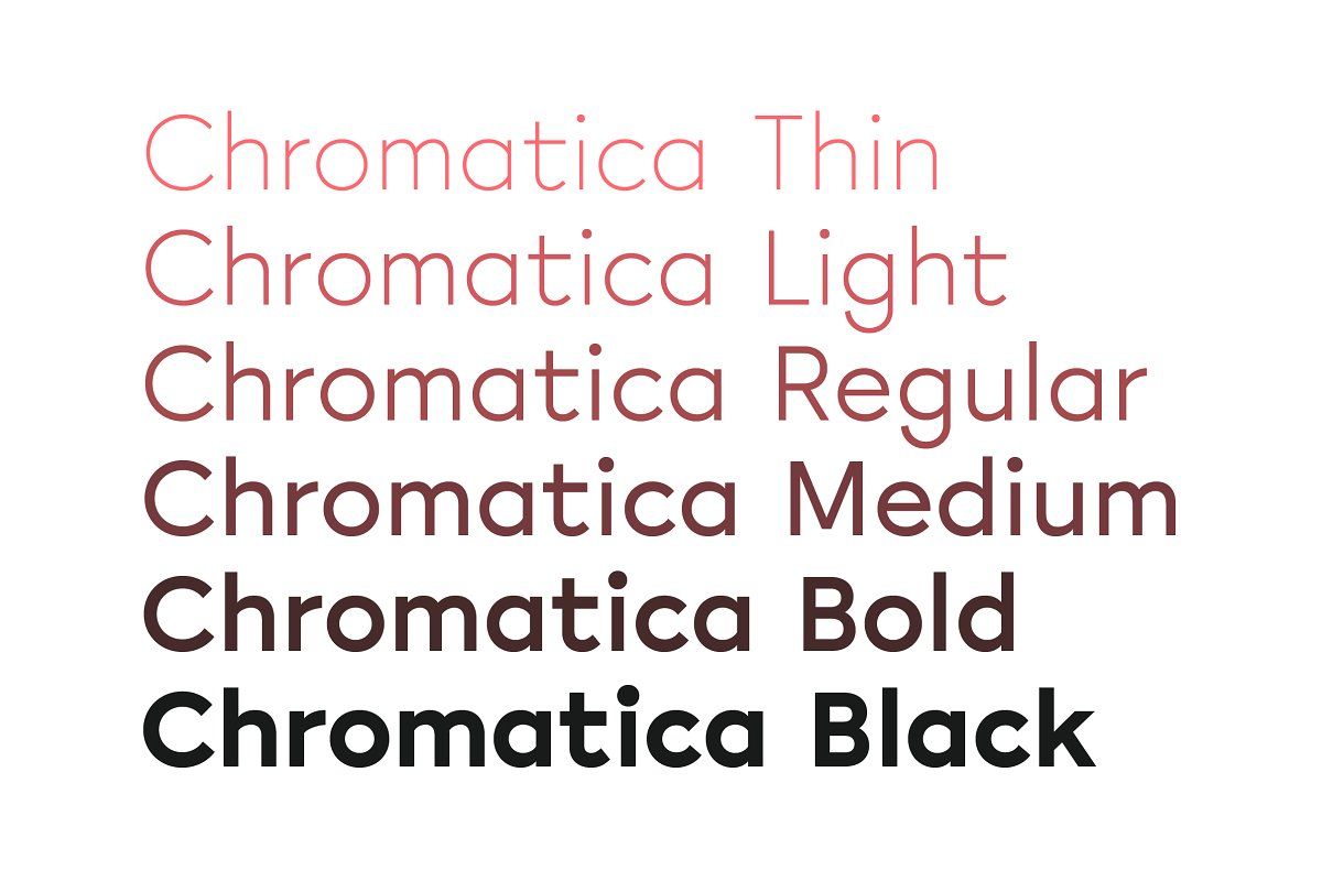Example font Chromatica #1