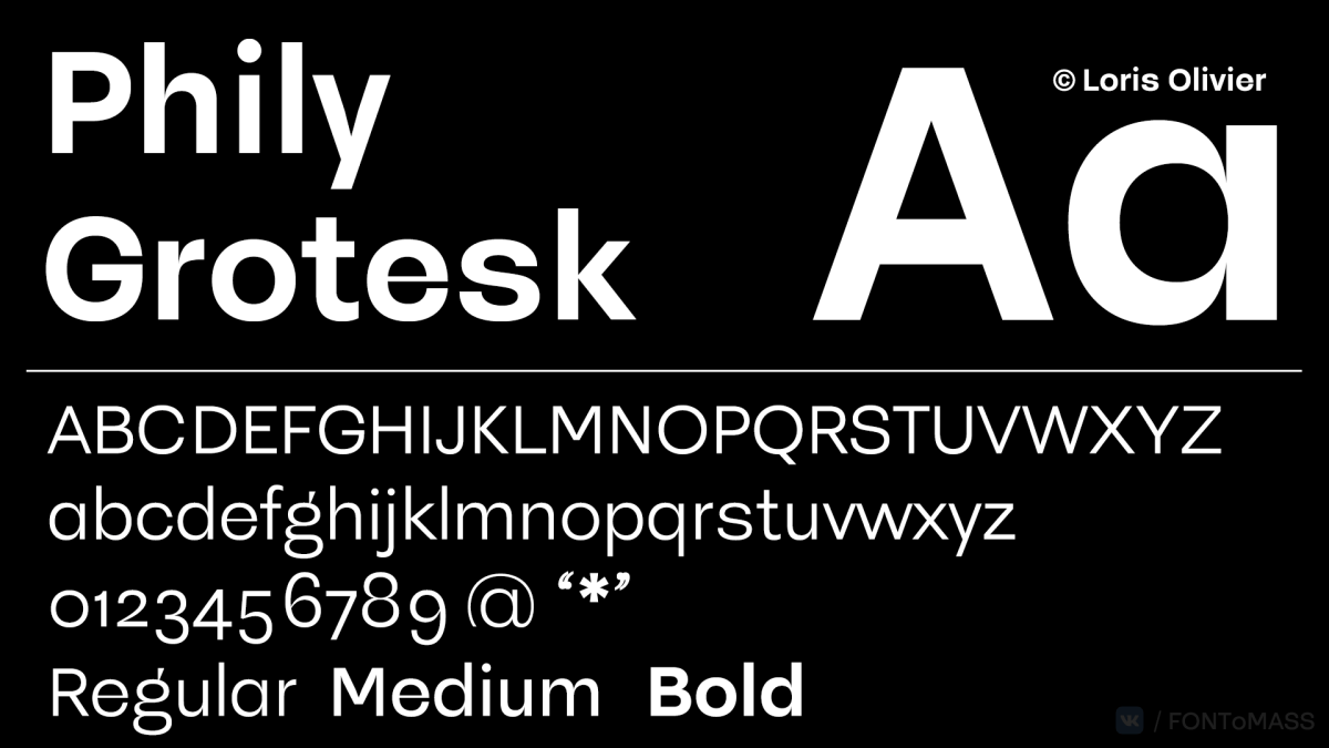Example font Phily Grotesk #1