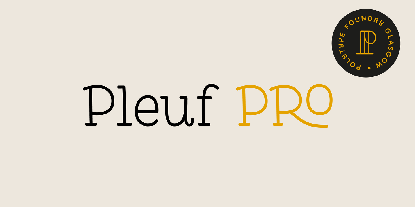Pleuf Pro Font