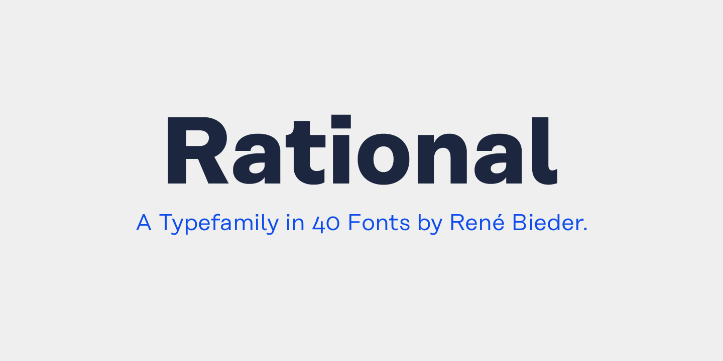 Rational Font