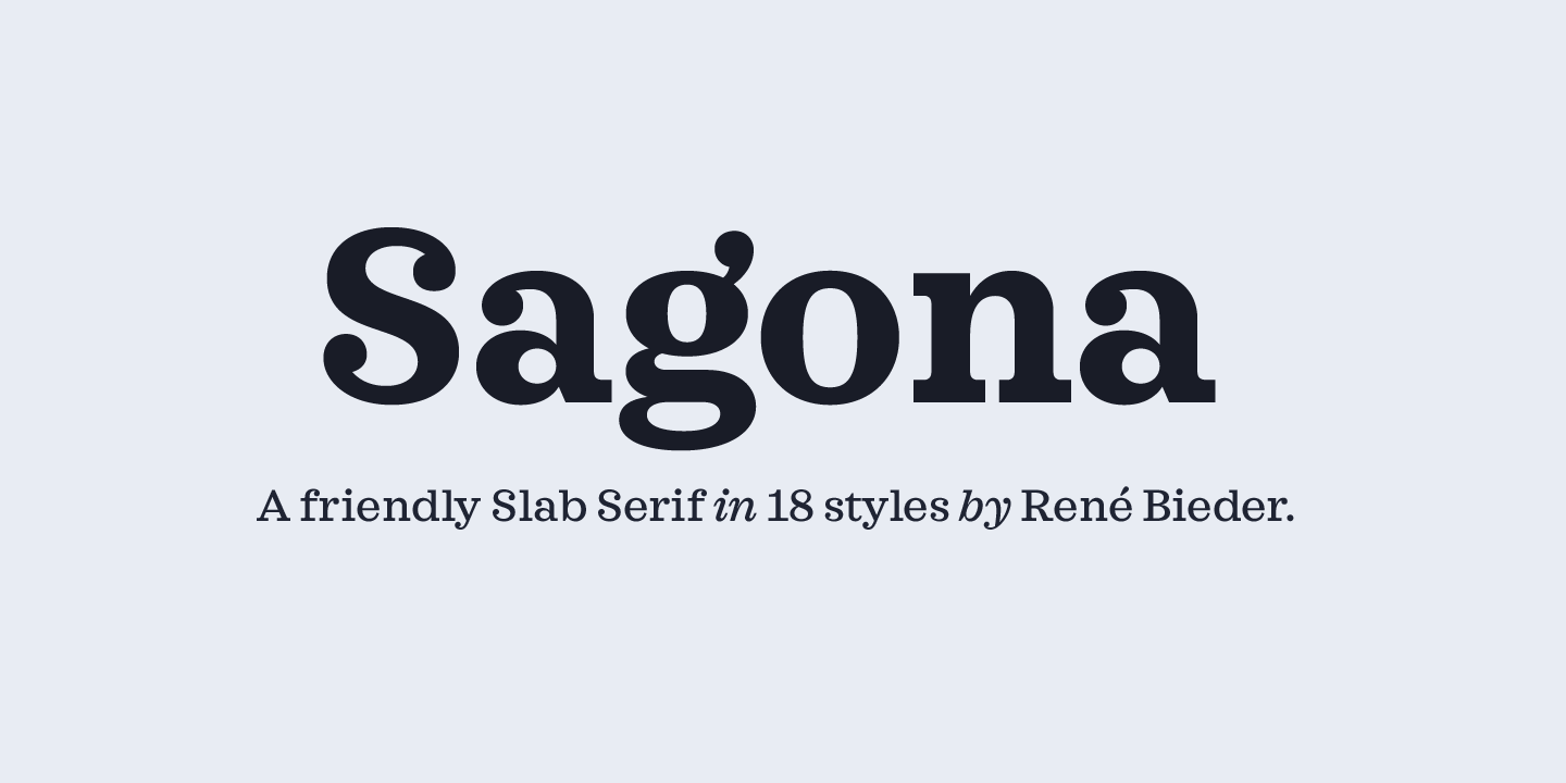 Example font Sagona #1
