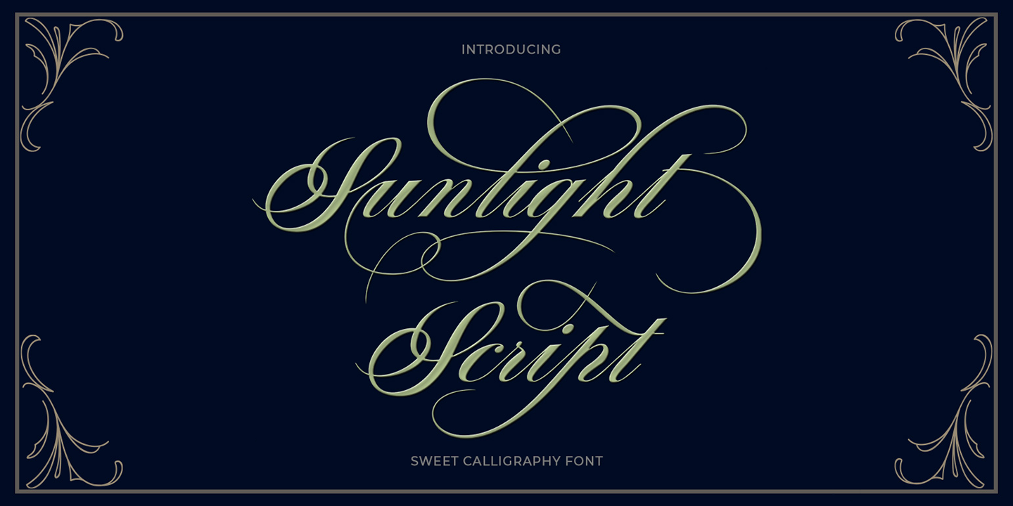 Sunlight Script Font