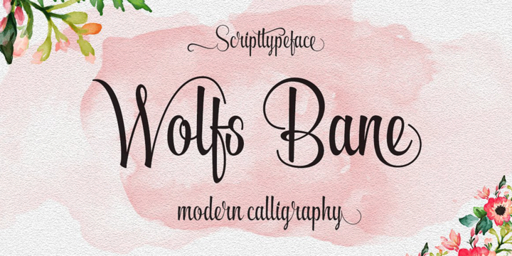 Example font Wolfsbane #1