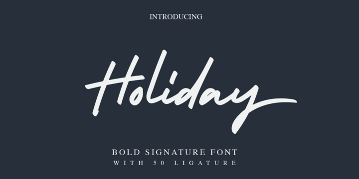 Example font Holiday #1